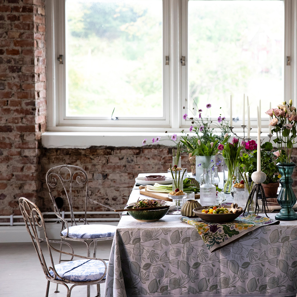 Ekelund Grönska Pöytäliina 145x250 cm Vihreä