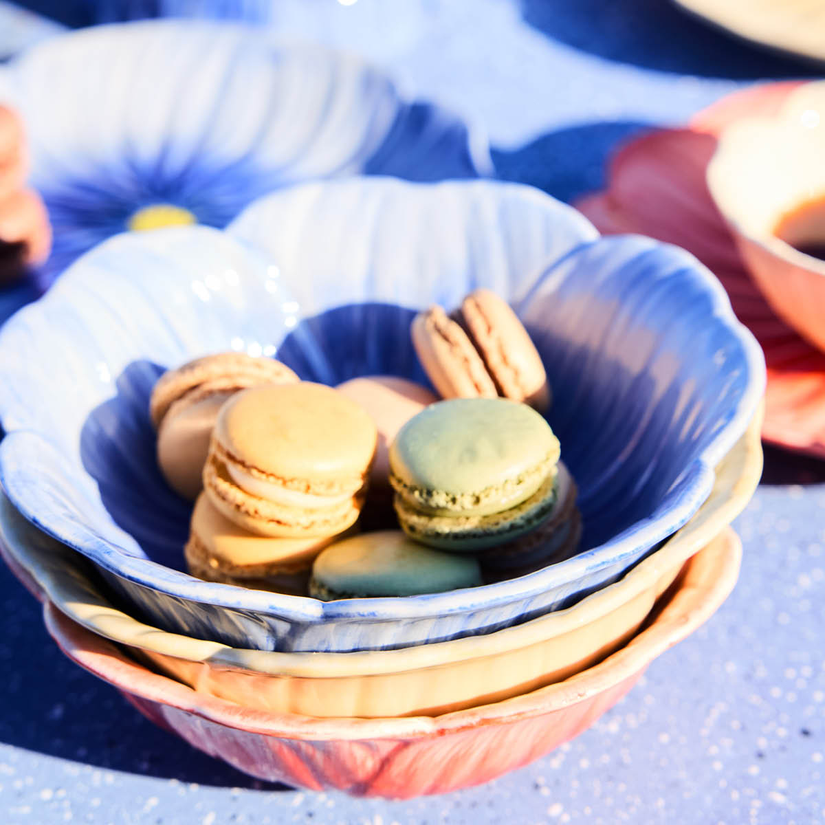 ByOn Poppy valmue skål M 18x6,5 cm beige