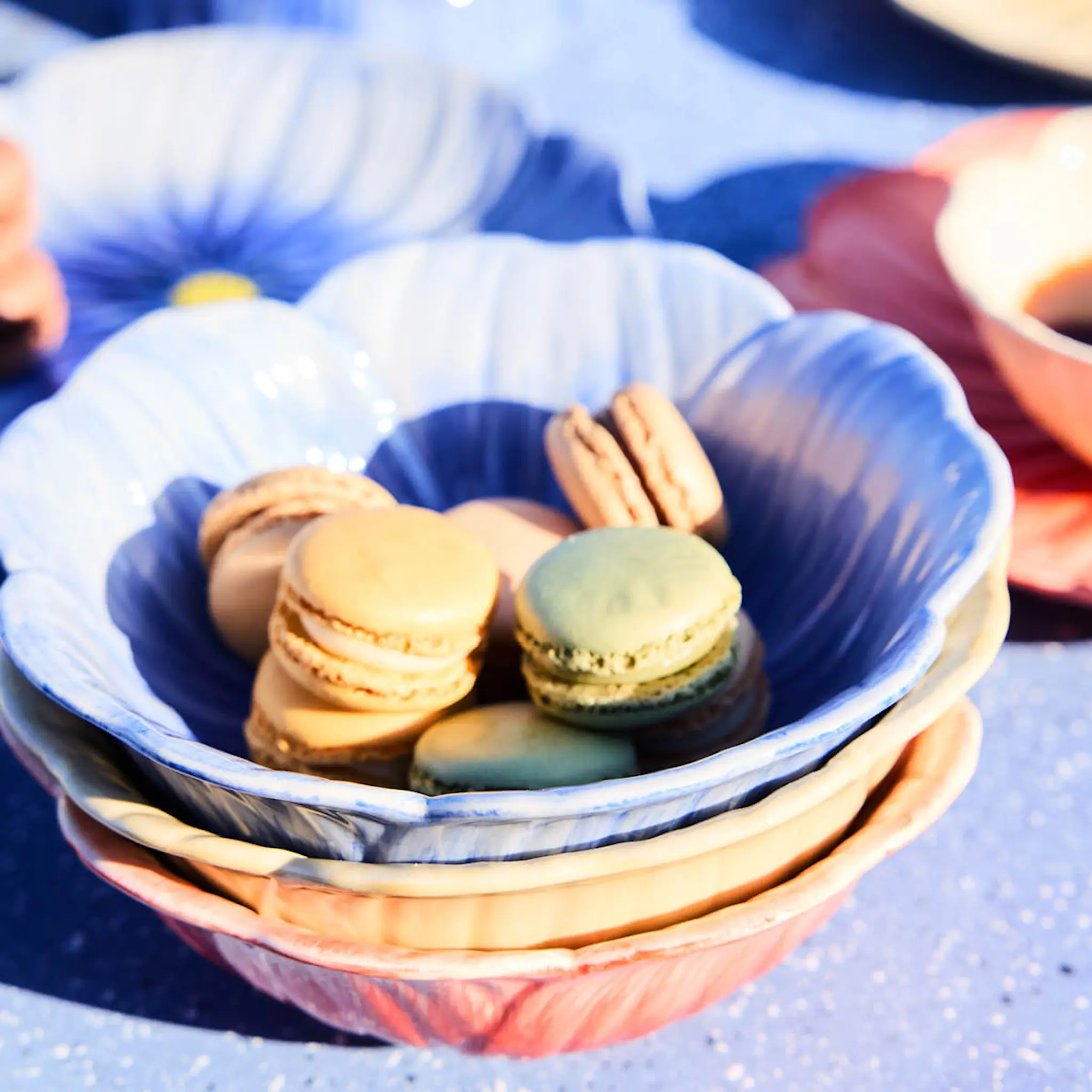 ByOn Poppy valmue skål M 18x6,5 cm beige