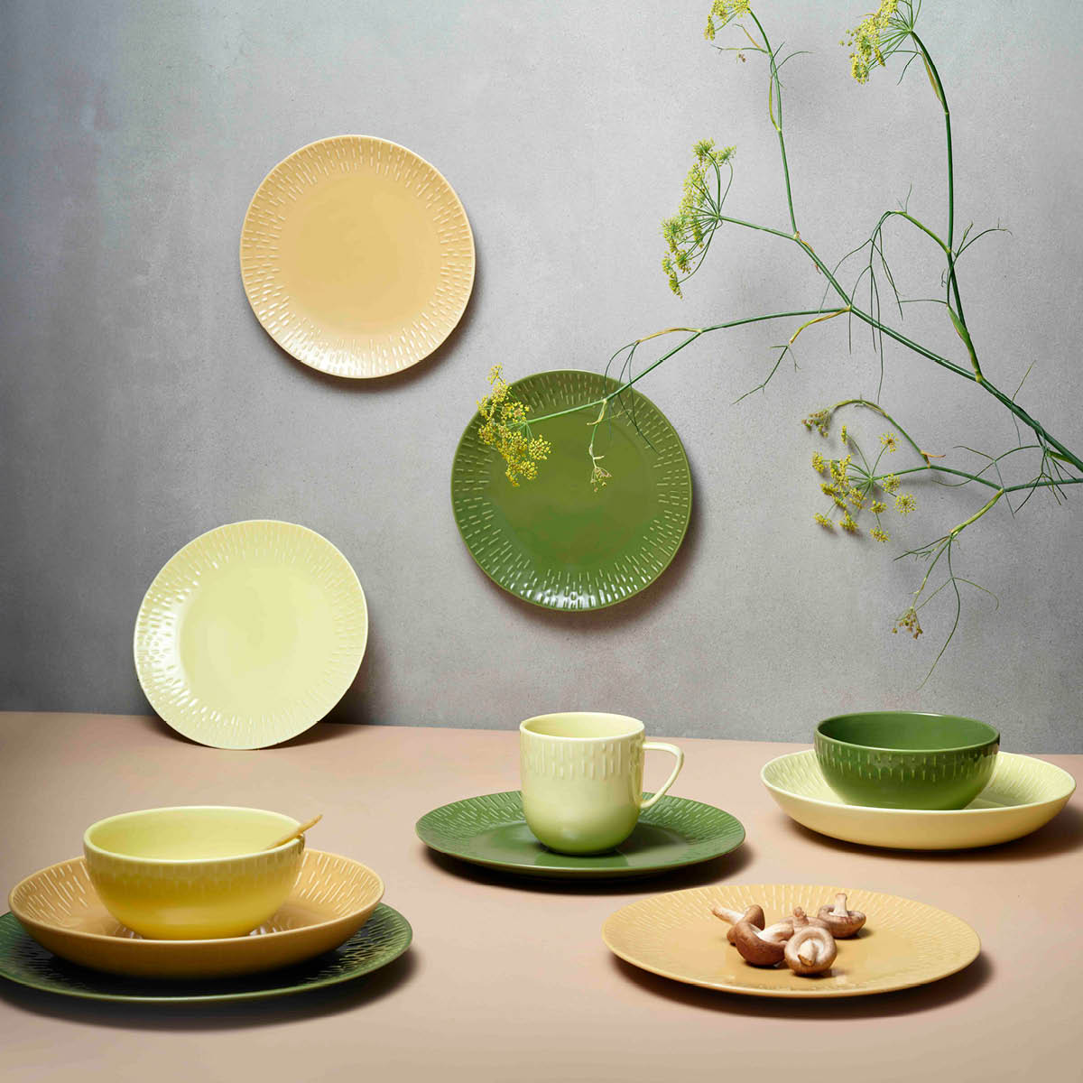 Aida - Life in colour Confetti skål 14 cm olive