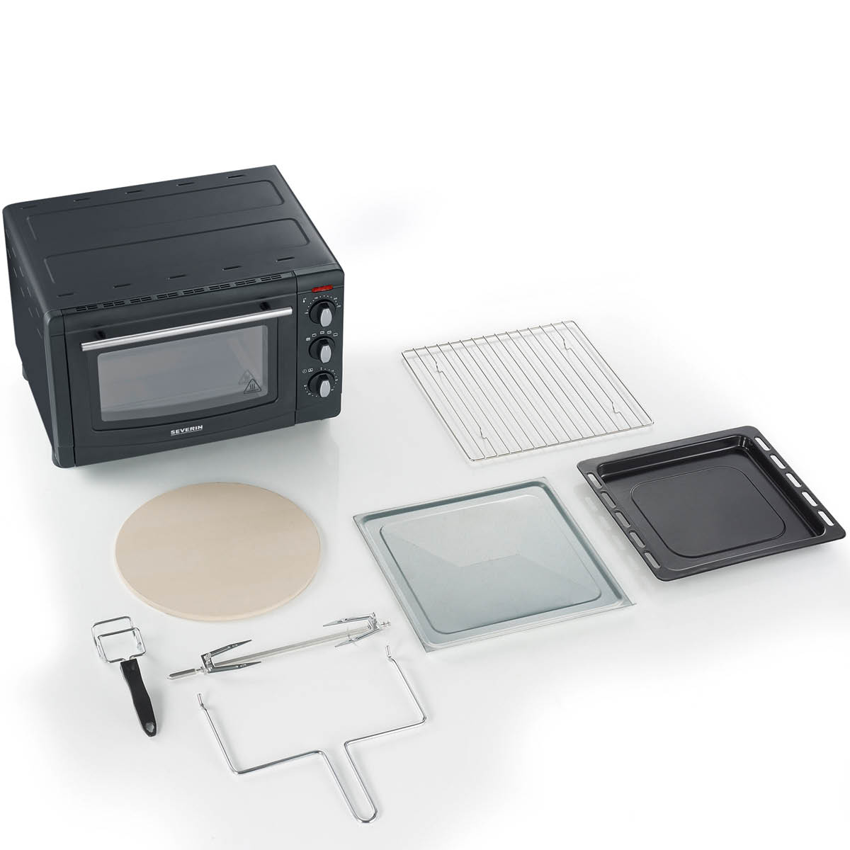 Severin Miniugn med varmluft TO2068 20 L svart