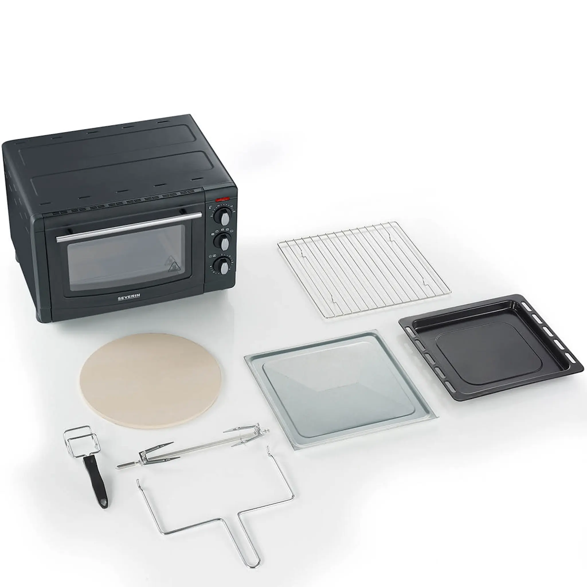 Severin Miniugn med varmluft TO2068 20 L svart