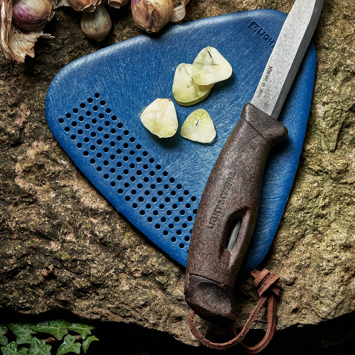 Light My Fire Swedish FireKnife 2in1 kniv med tennstål 22 cm cocoshell