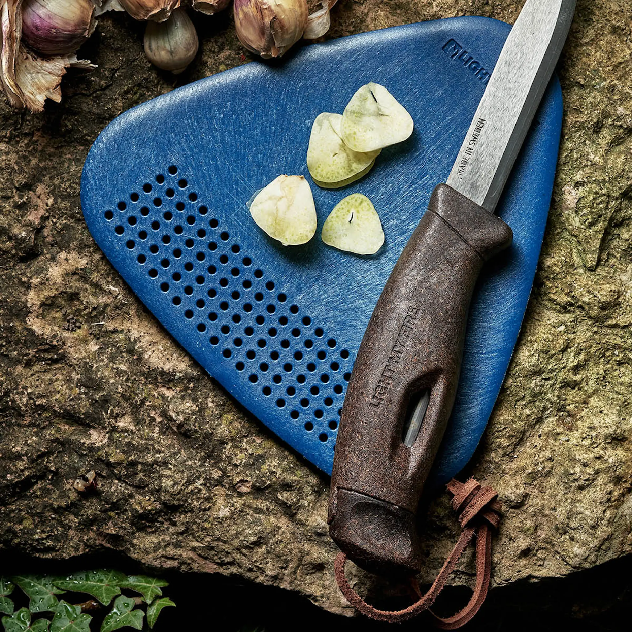 Light My Fire Swedish FireKnife 2in1 kniv med tennstål 22 cm cocoshell