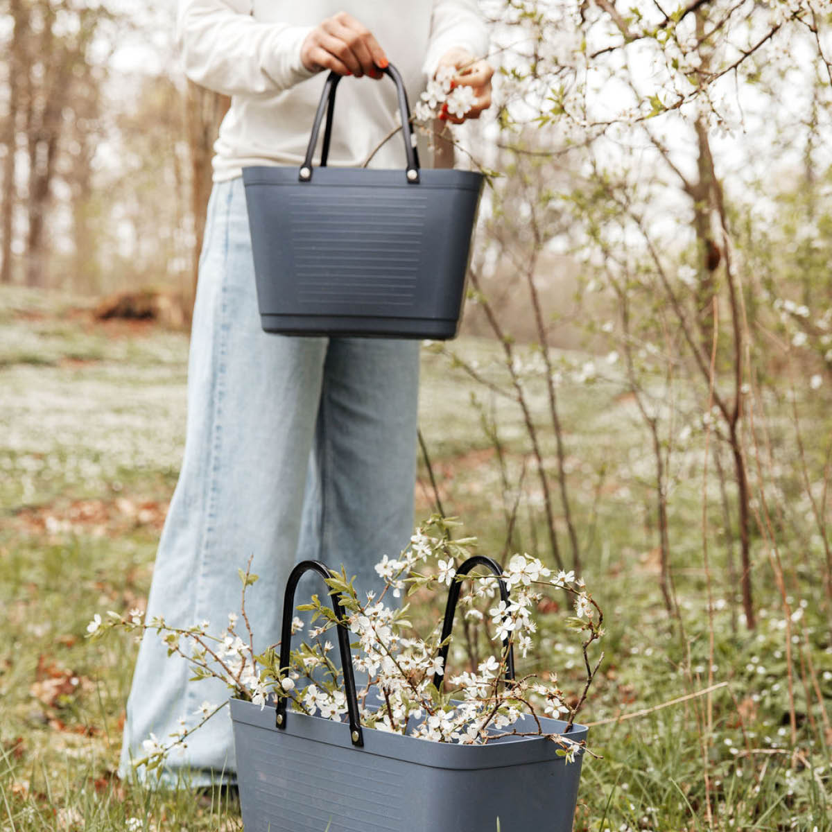 Hinza Green Plastic veske liten 7,5L dueblå