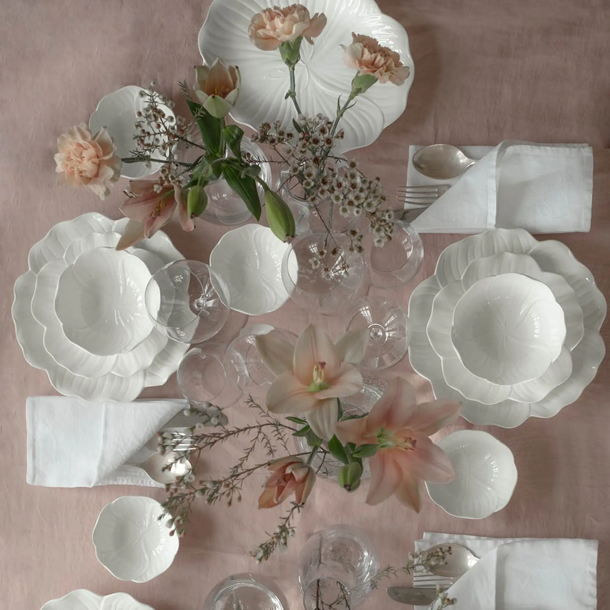 Stiernholm Flora serveringsfat 28x22 cm vit