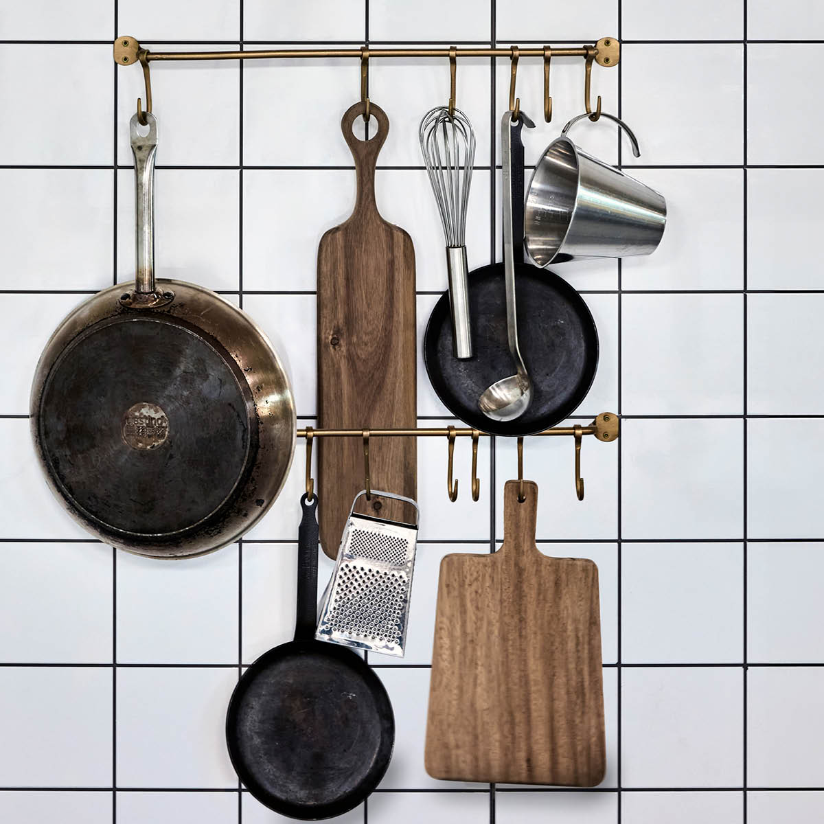 House Doctor Stang med krok 6 stk 60 cm messing