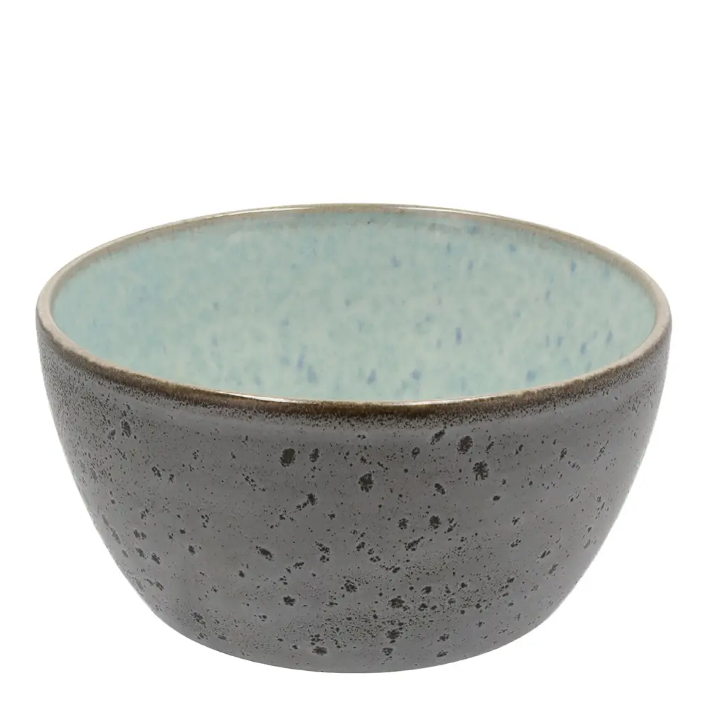 Skål 12 cm grå/lyseblå