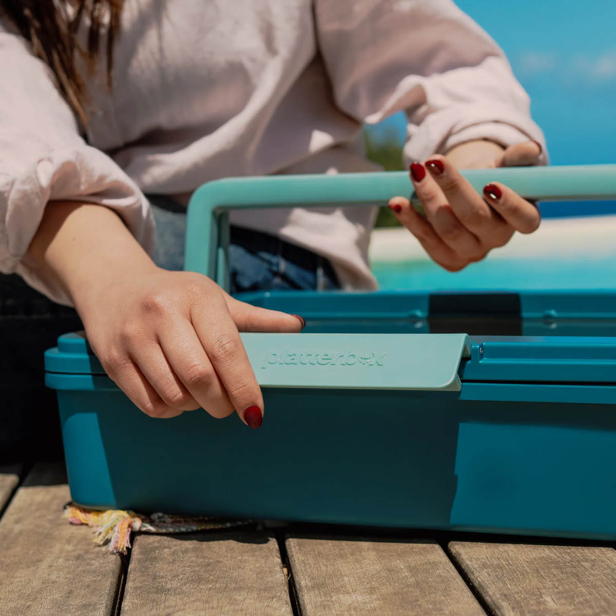 Platterbox Matboks isolert med kjøling 5,5L Teal