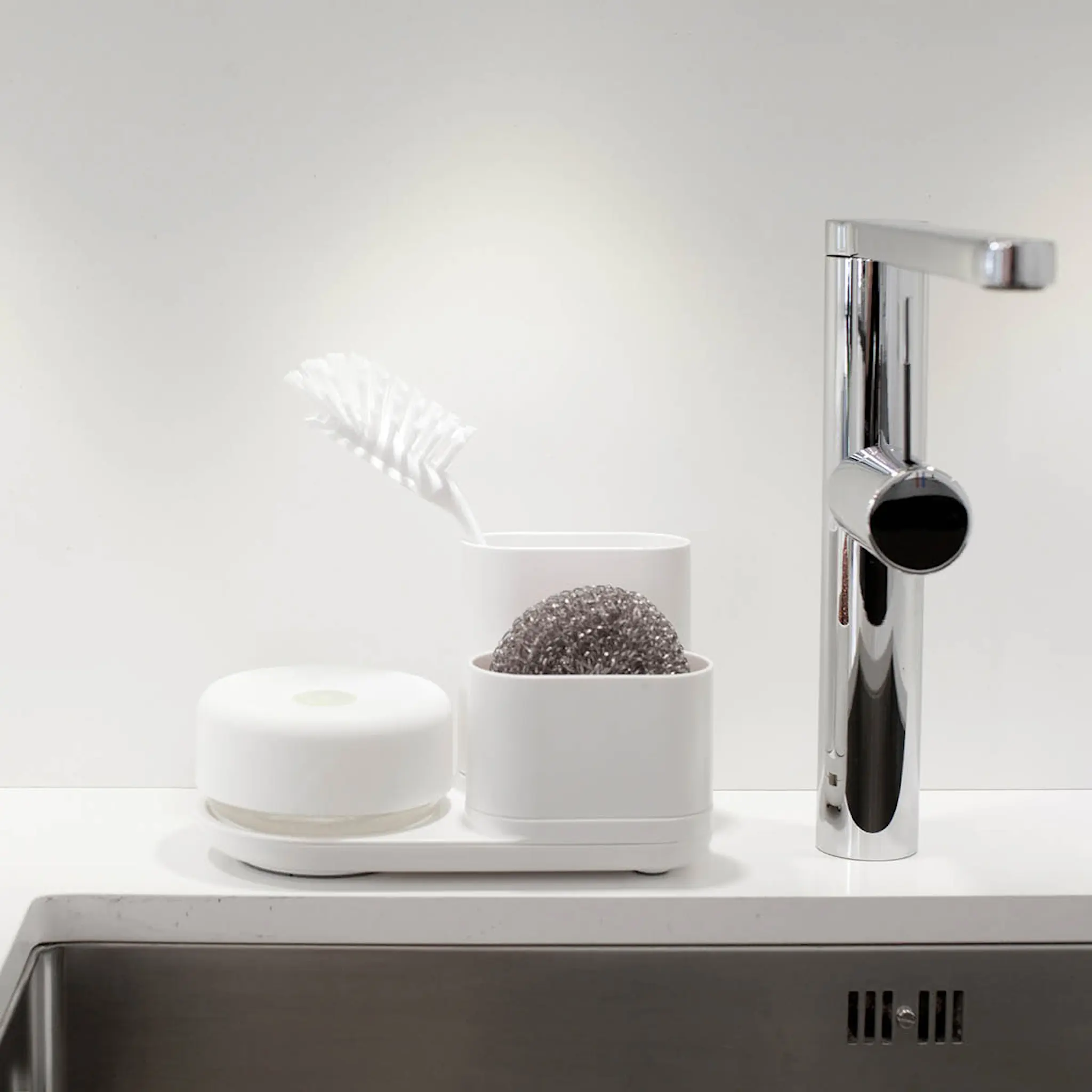 Bosign Do-Dish Tiskiharjateline saippuapumpulla 13 cm Valkoinen