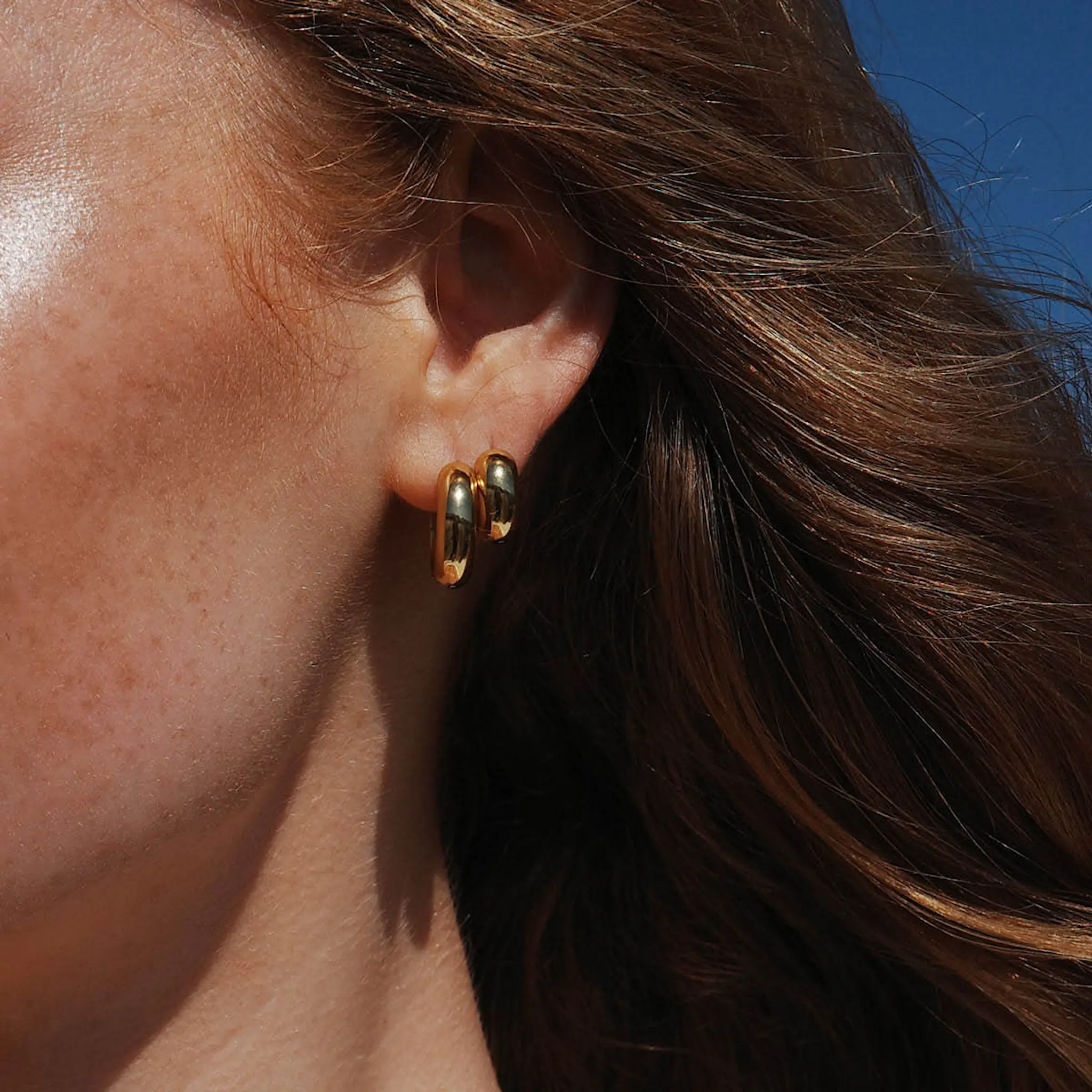 A&C Oslo AS Steel - Soft Coll øredobber 17 mm gull