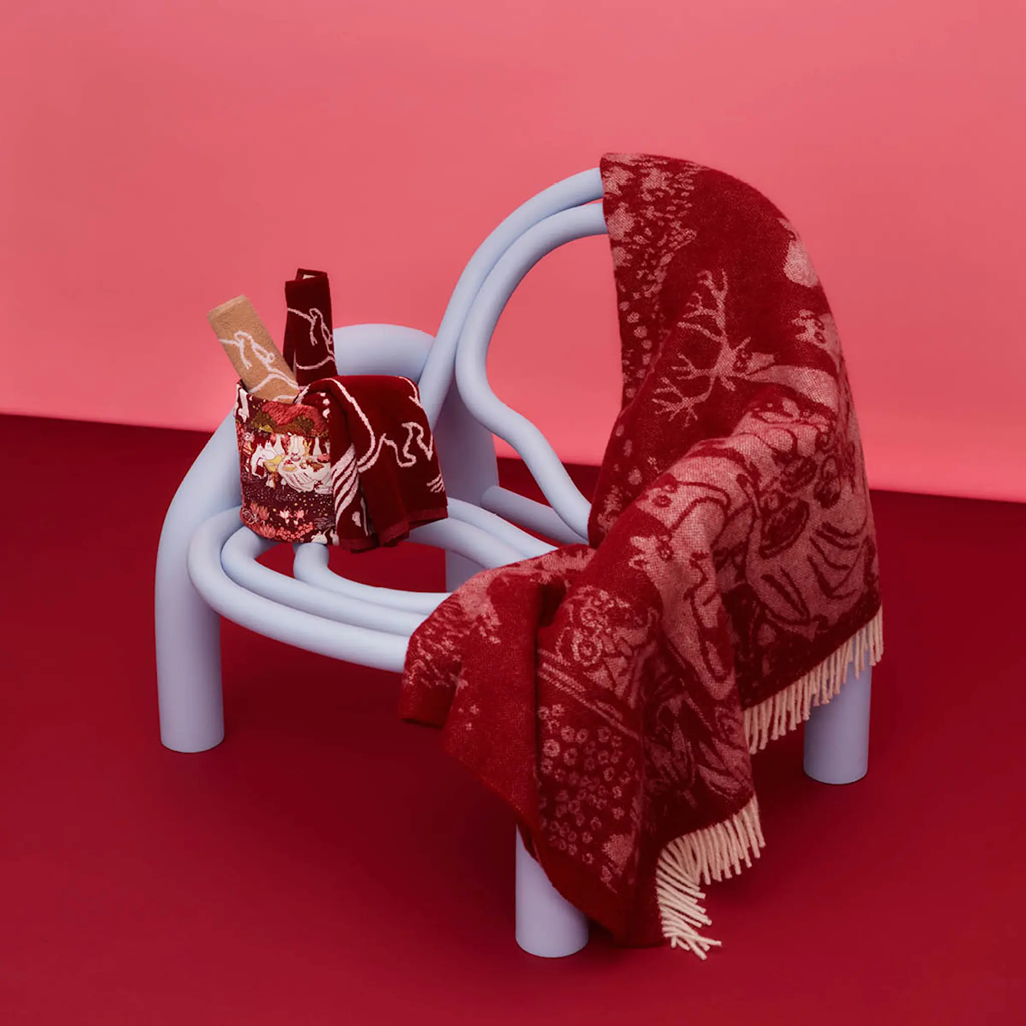 Moomin Arabia Mumin ullpläd 130x170 cm Festliga stunder