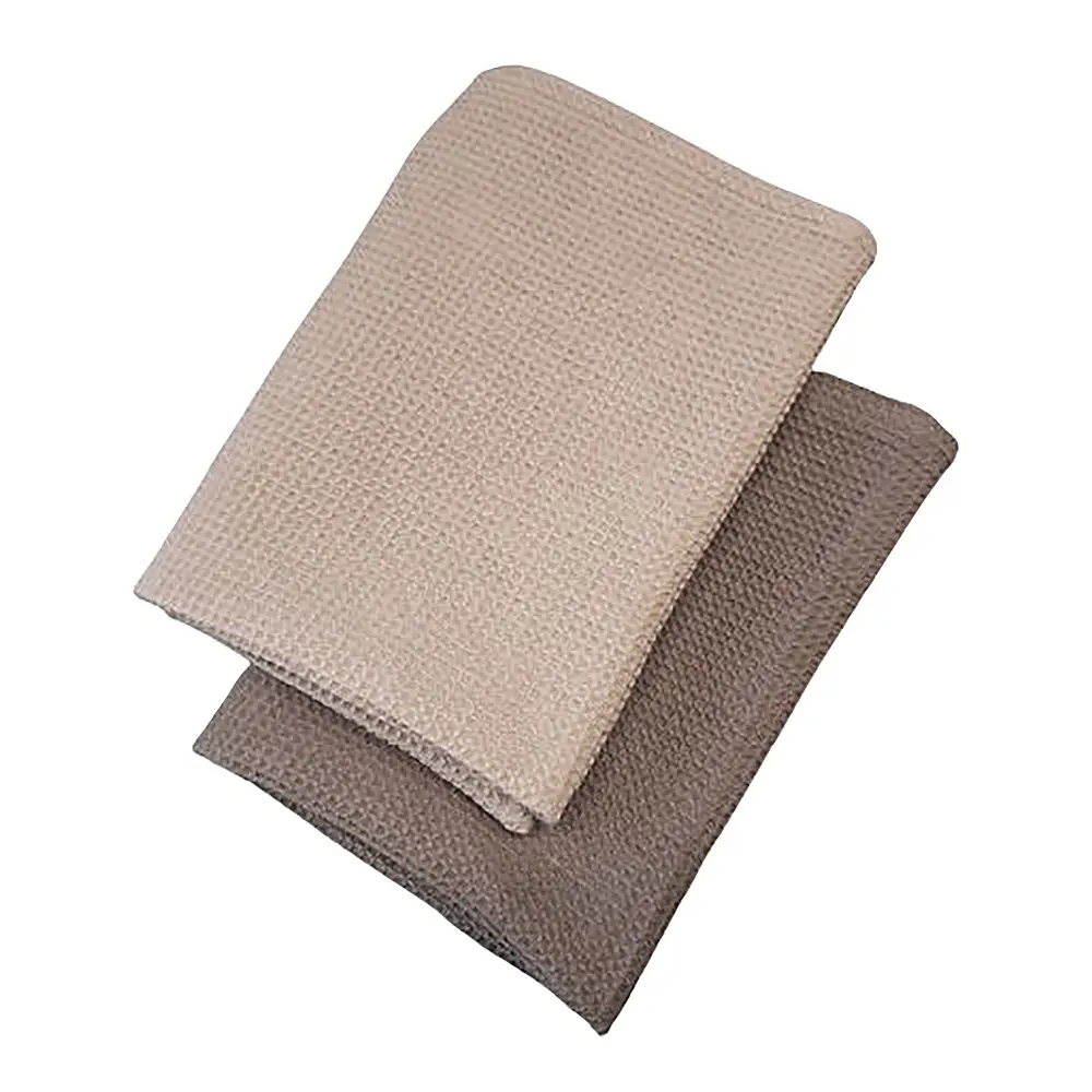 Home kjøkkenhåndkle 70x50 cm 2 stk beige/brun