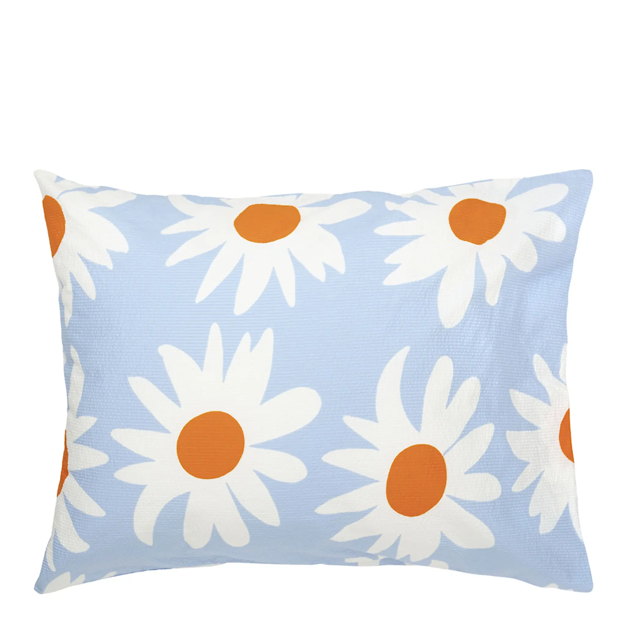 Marimekko Rakastaa, ei rakastaa örngott  50x70 cm blå/vit/orange