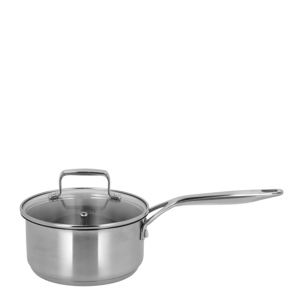 Pillivuyt Gourmet Alagnon grytesett med glasslokk 6 deler stål
