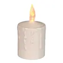 Paula LED-blockljus med sensor 6x11 cm beige