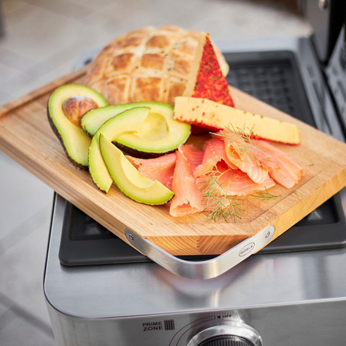 Rösle Skärbräda med handtag 36x24 cm Trä/Stål