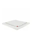 Julia tygservett med broderi 45x45 cm vit