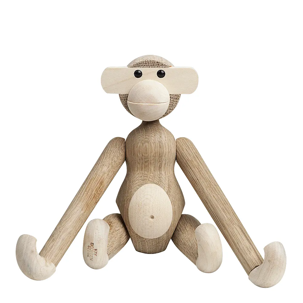 Puinen Apina 20 cm Tammi/Vaahtera