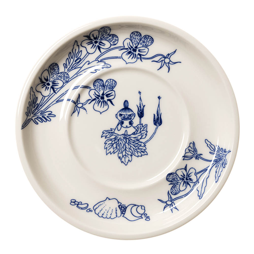 Moomin Arabia Muumi Haru Kuppi aluslautasella 30 cl