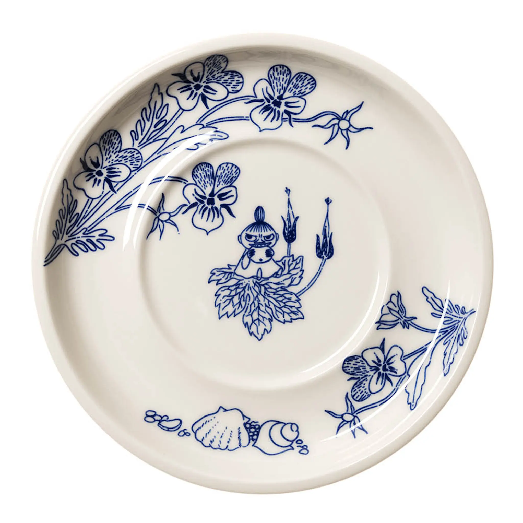 Moomin Arabia Muumi Haru Kuppi aluslautasella 30 cl