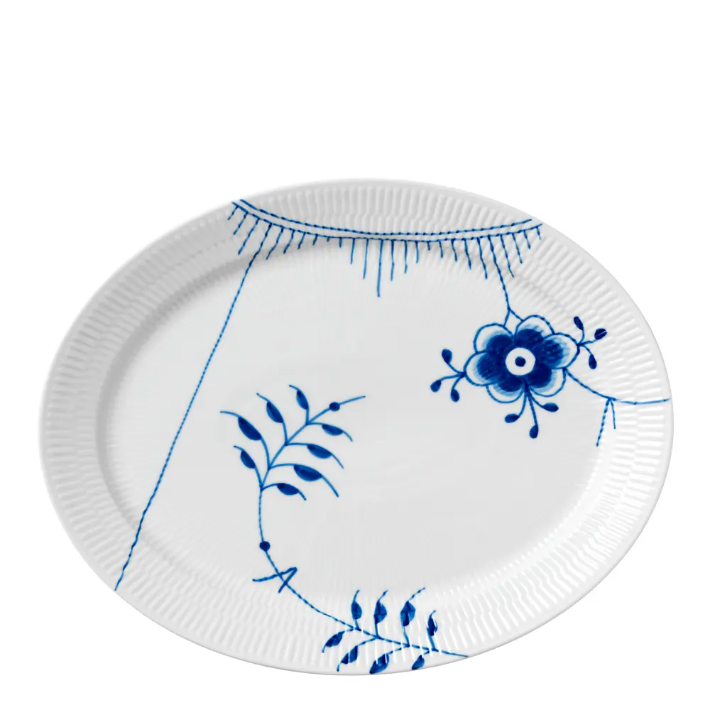 Blue Fluted Mega Vati ovaali 34,5 cm kuvio 2