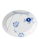 Blue Fluted Mega Fat oval 34,5 cm dekor nr 2