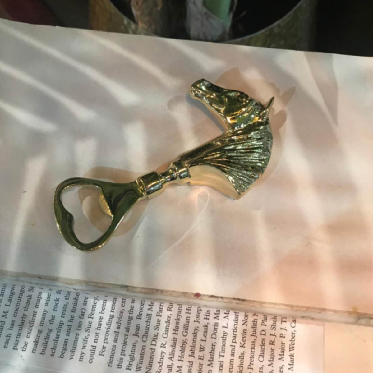 Culinary Concepts Horse Head kapsylöppnare guld