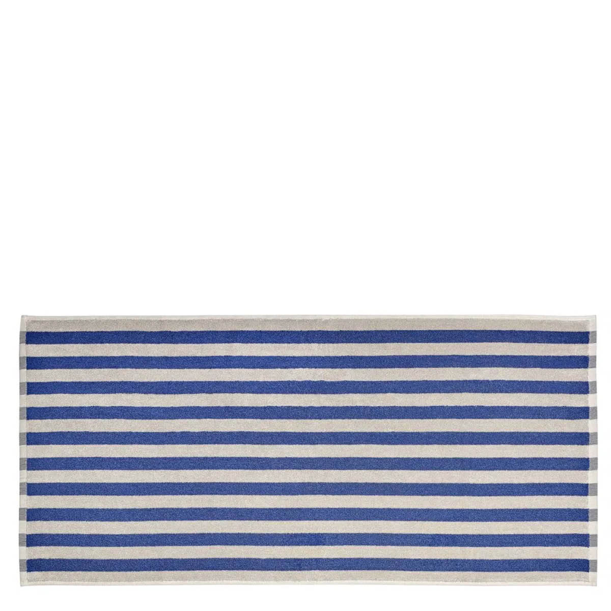 Blomus Arto handduk 100x50 cm beige/blå bredrandig