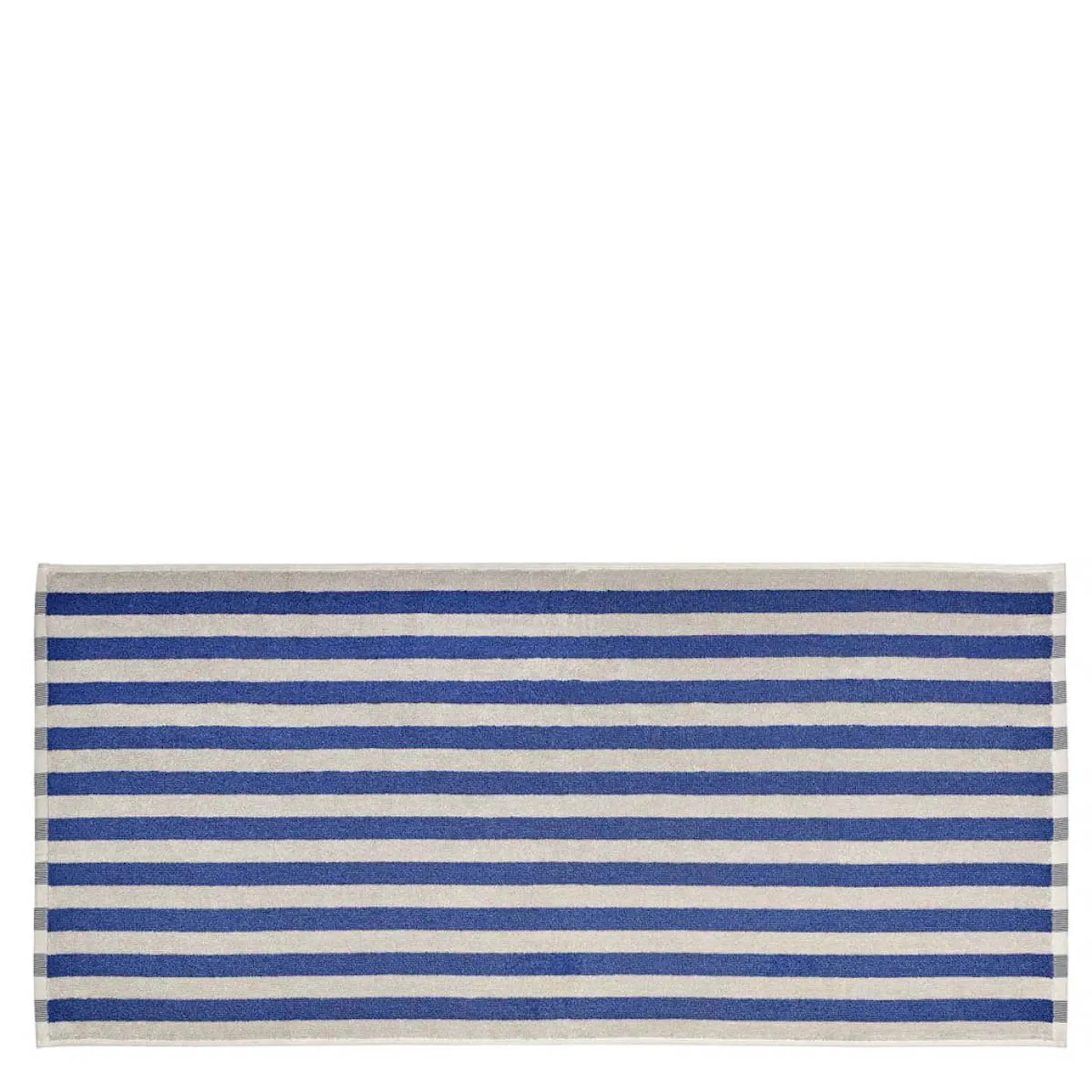 Blomus Arto handduk 100x50 cm beige/blå bredrandig