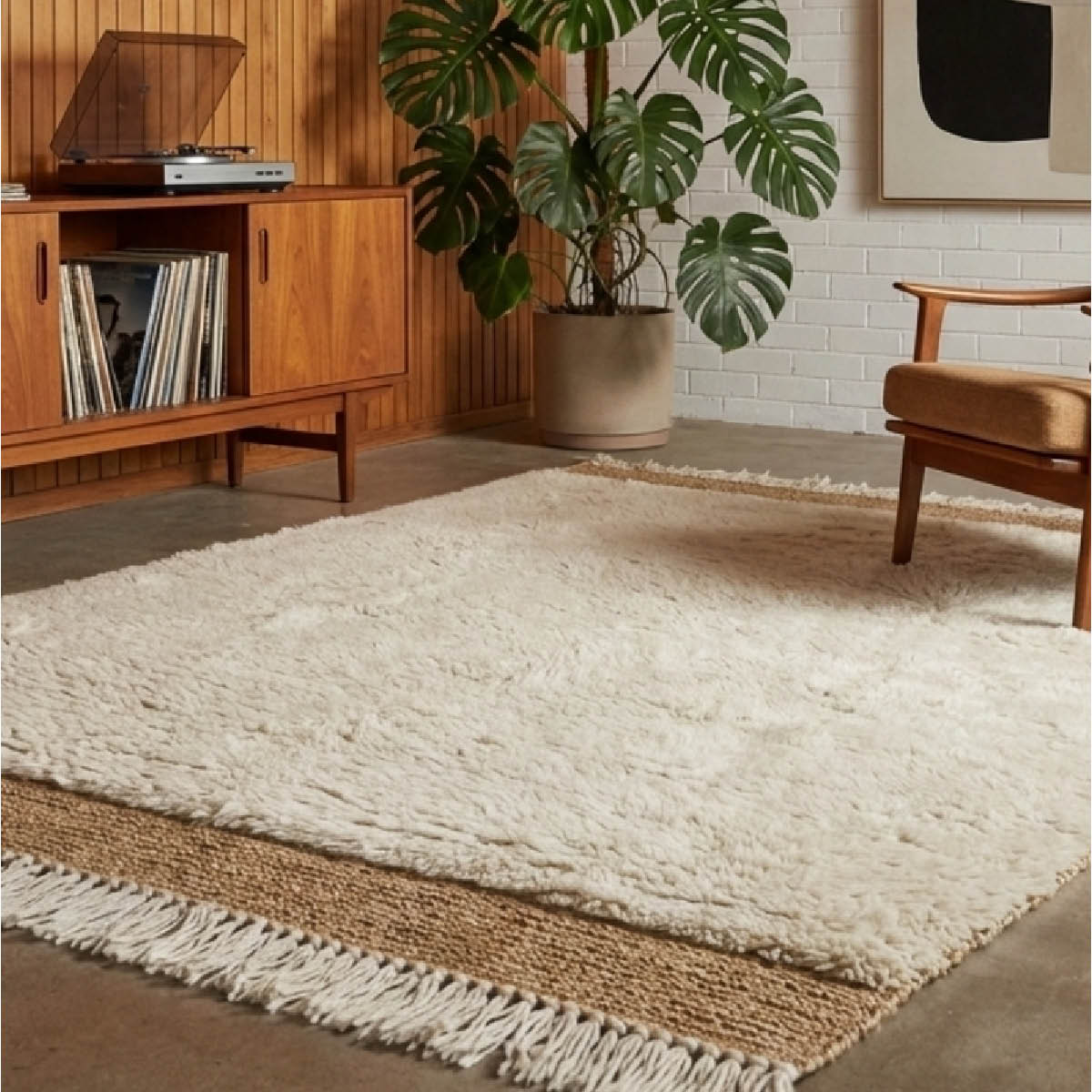 Deco Nord Bucky ullmatta 170x240 cm Ivory beige