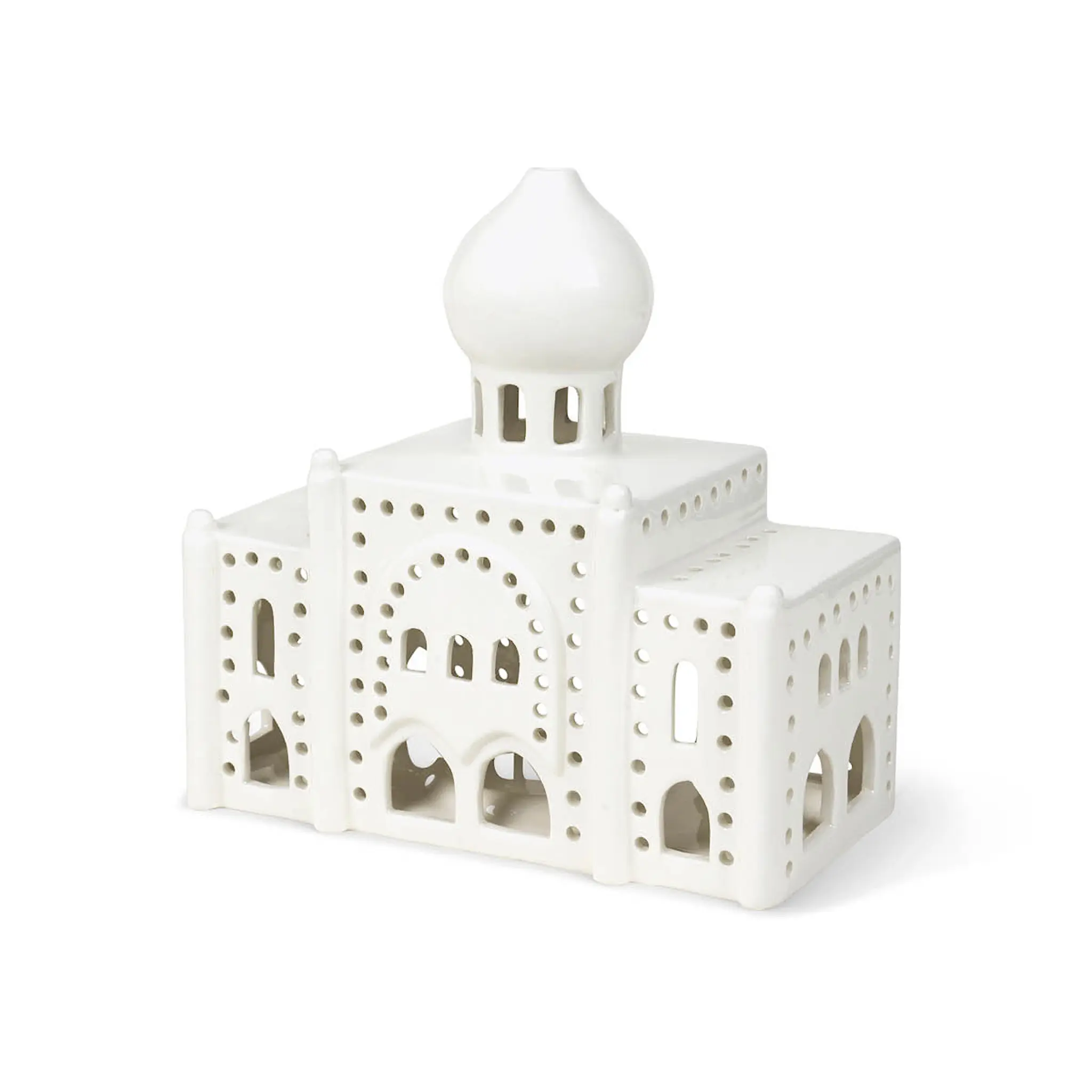 Kähler Urbania Tivoli ljuslykta Nimb 17 cm vit