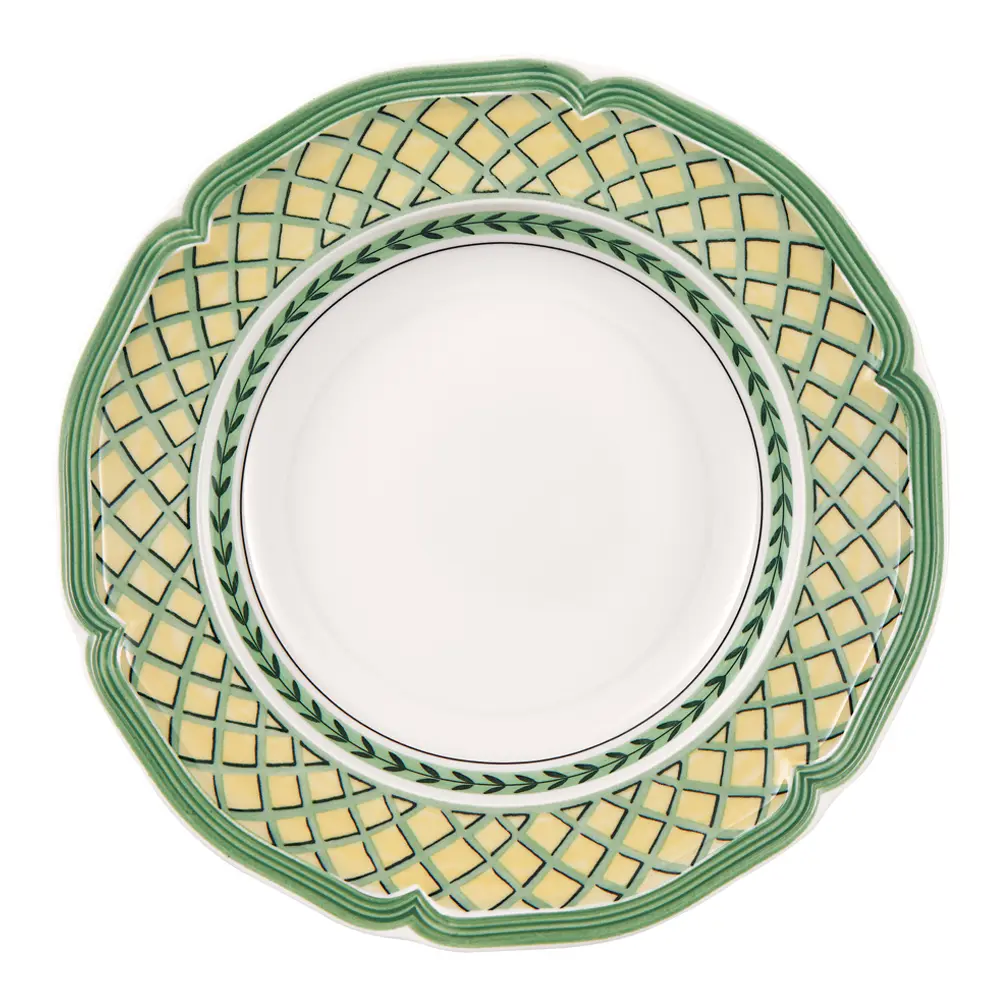 French Garden Orange Syvä lautanen 23 cm