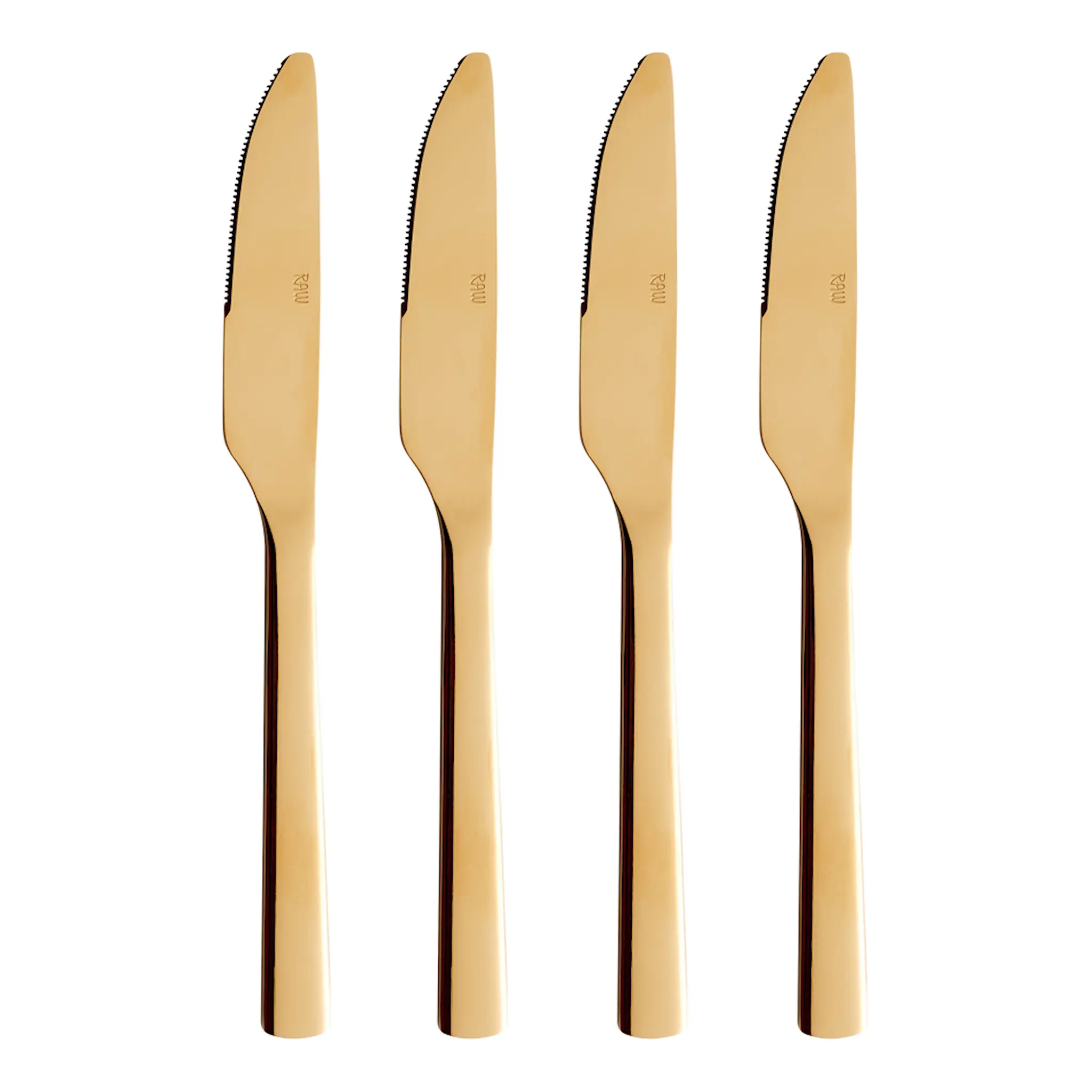 Aida RAW Matkniv 4-pack Guld