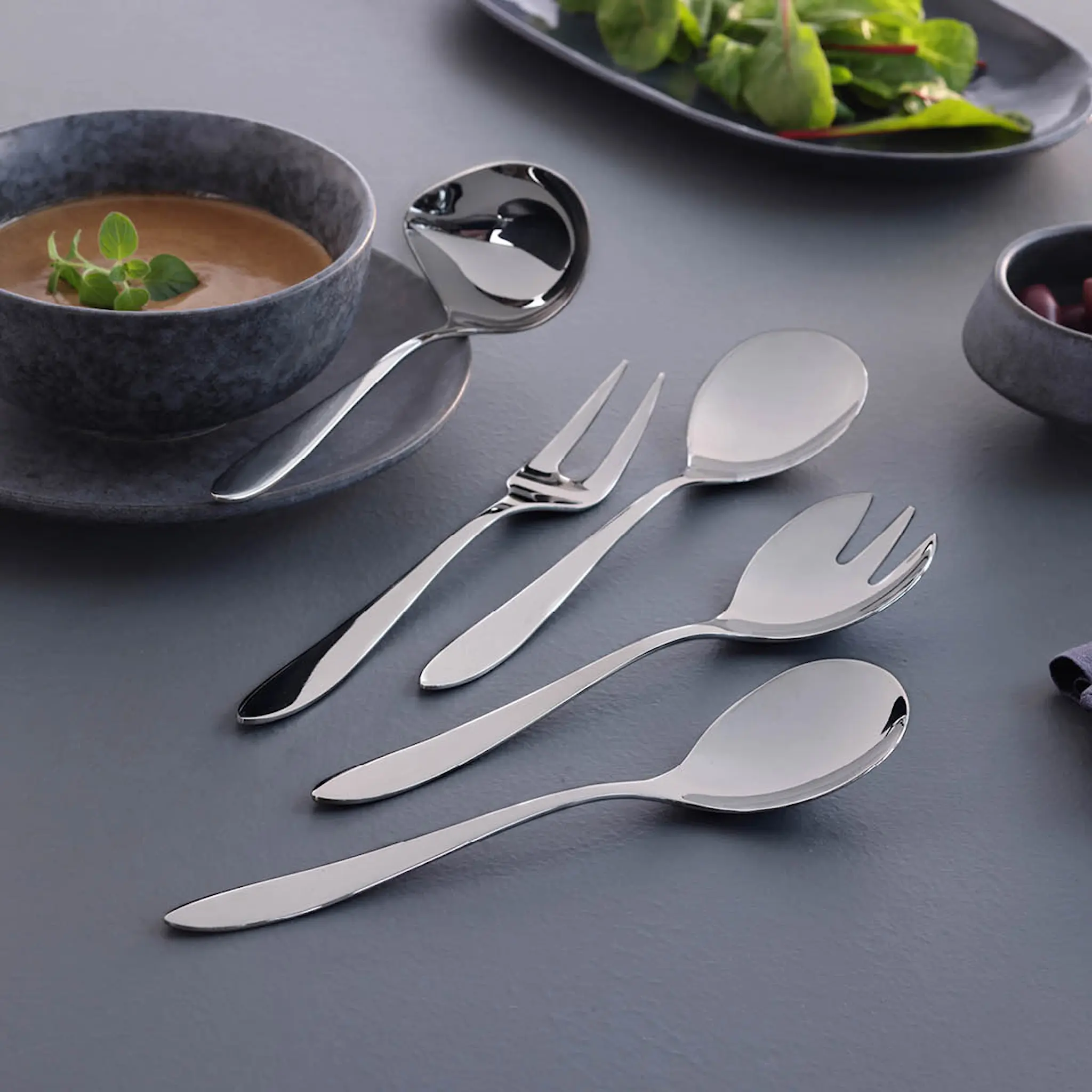 Hardanger bestikk Fjord Tarjoiluvälineet 5 osaa