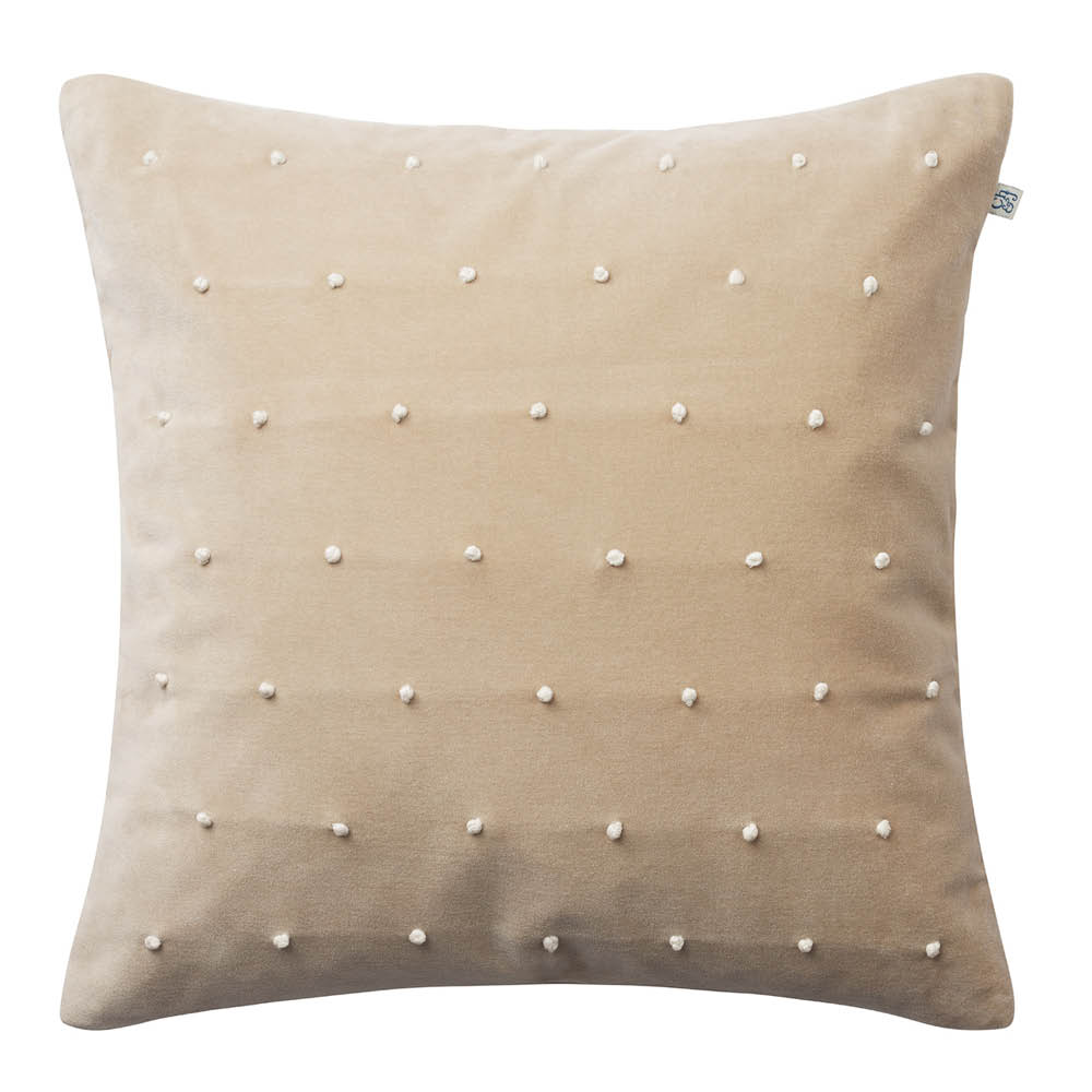 Chhatwal & Jonsson Roma putetrekk velur 50x50 cm Tan/Off White