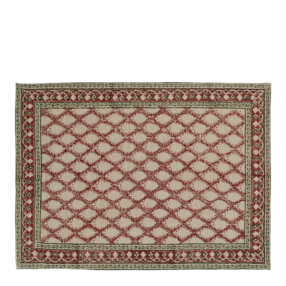 Chamois Cypress bordstablett i lin 37x50 cm 2-pack röd