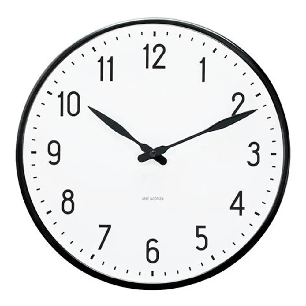 Station Seinäkello 21 cm Valkoinen