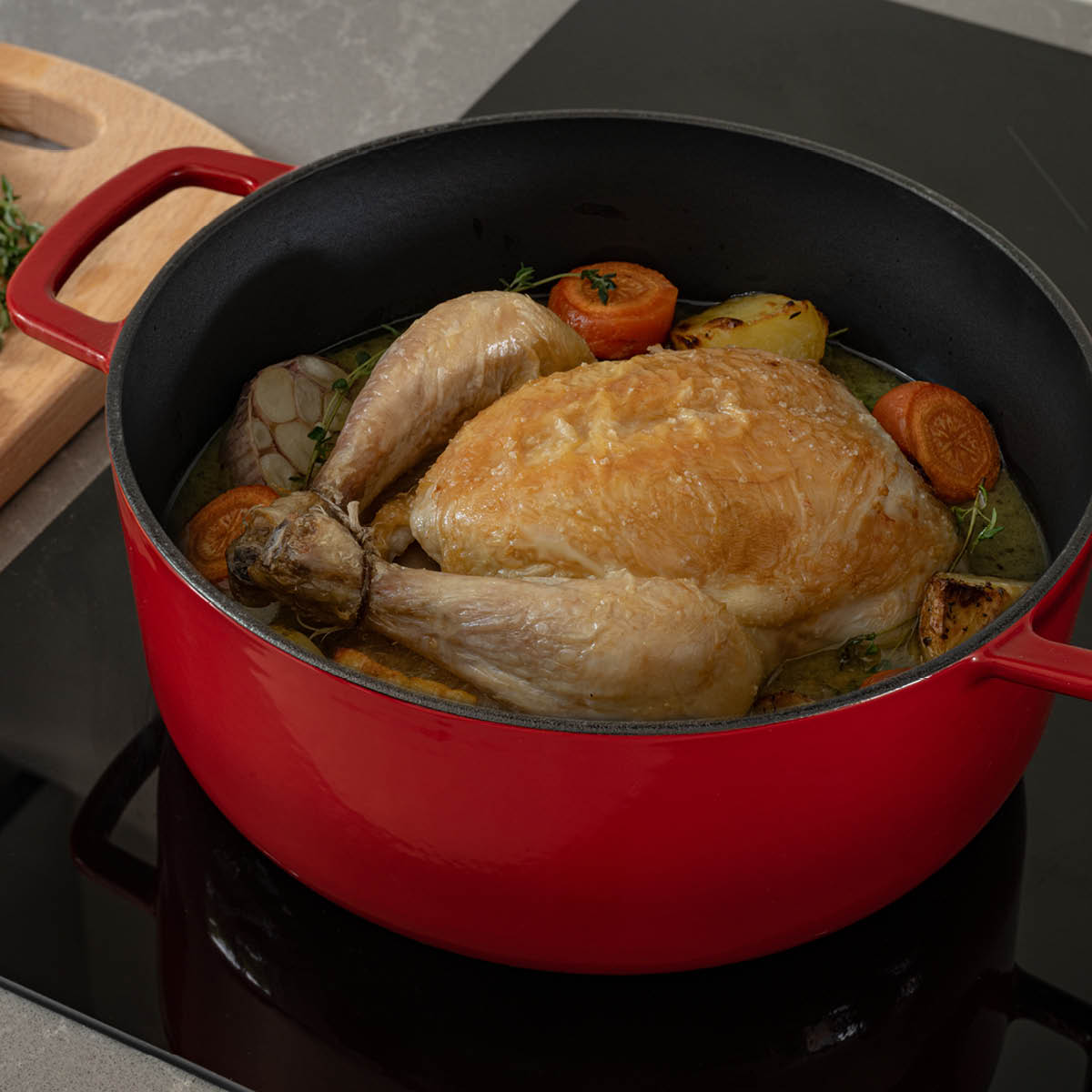 Combekk Gjutjärnsgryta 24 cm 3,8 L cherry