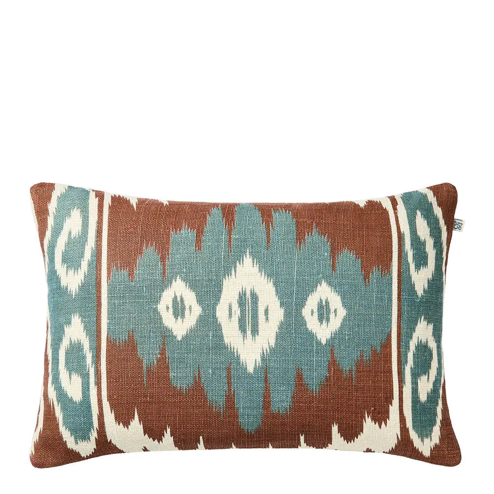 Laya tyynynpäällinen pellava 40x60 cm Off White/Terracotta/Heaven Blue