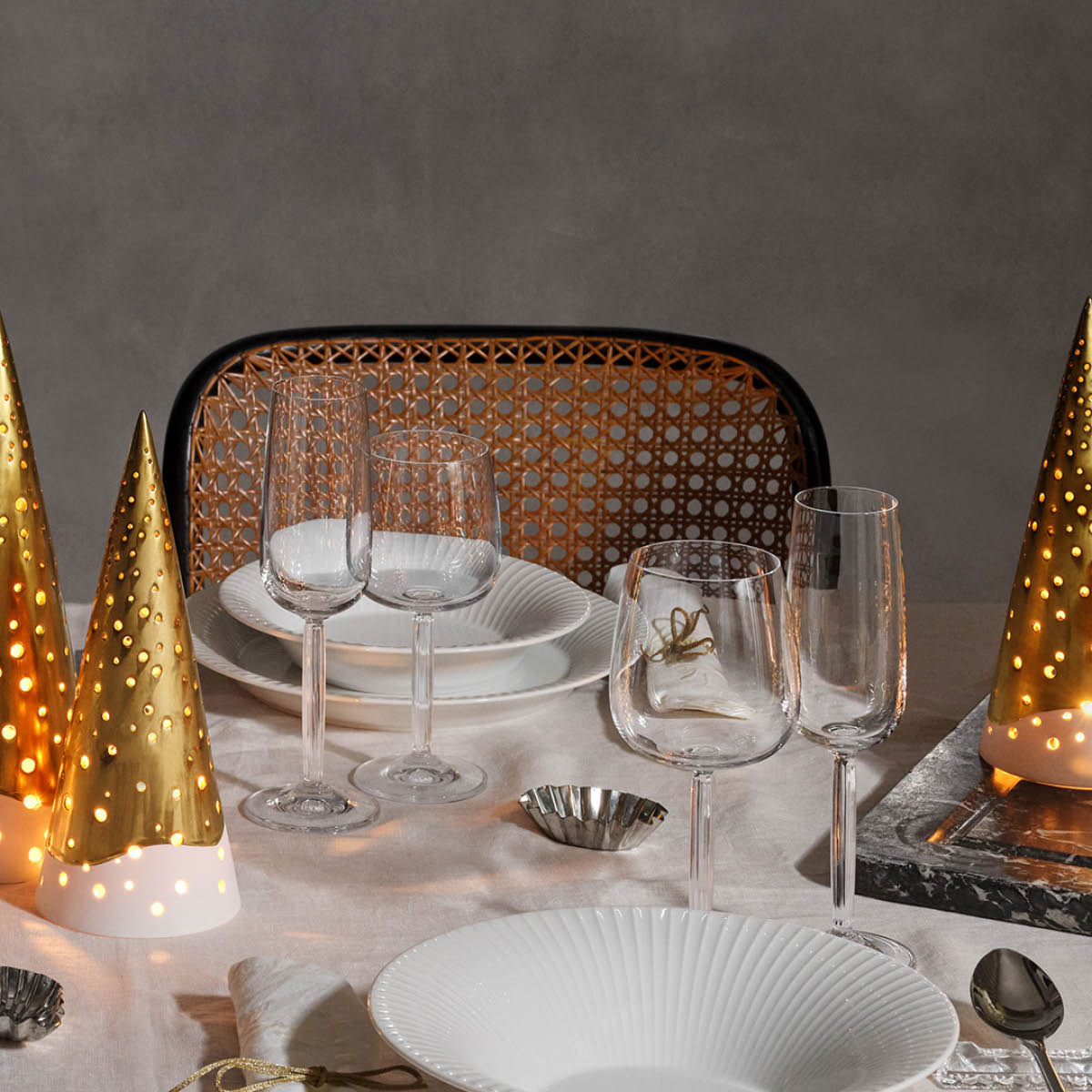 Kähler Hammershøi dyp tallerken 26 cm hvit