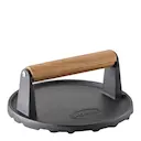 Grillpress 17,7 cm Gjutjärn/Valnötträ