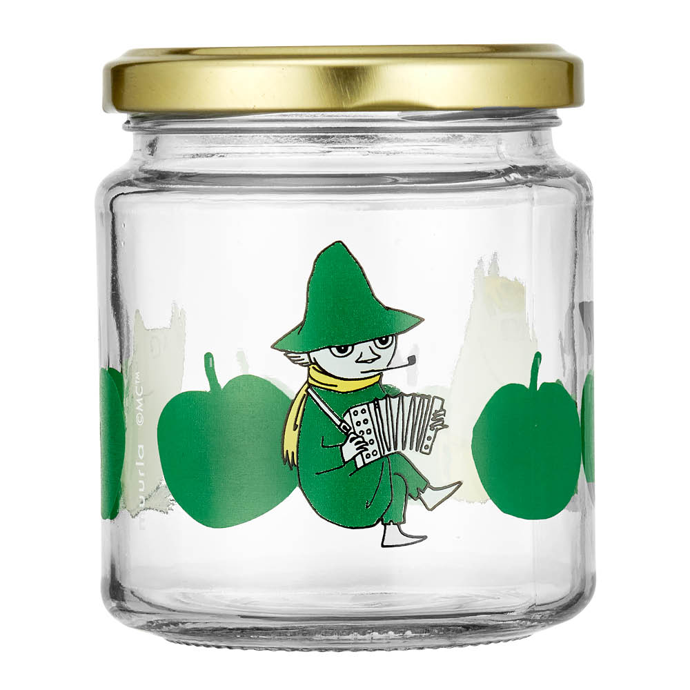 Muurla Mumin glasburk 0,5 L Glada Äpplen