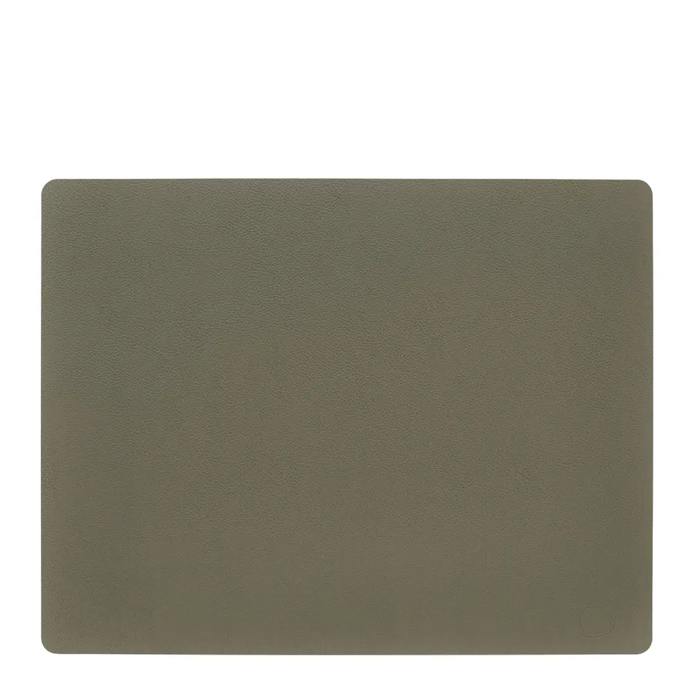 Square Leather Serene Pöytätabletti 35x44 cm Moss