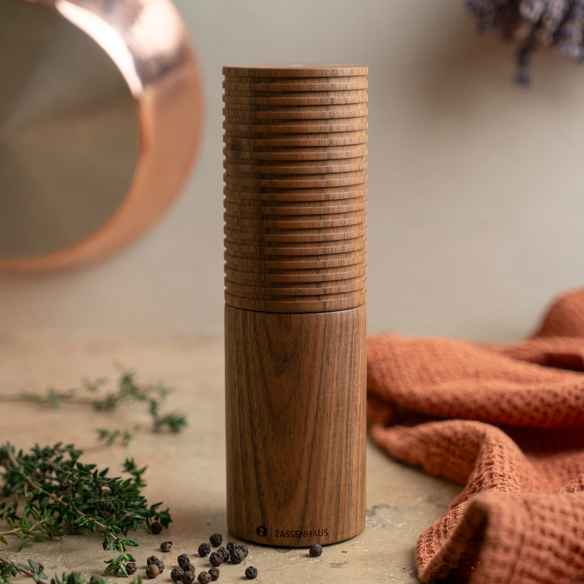 Zassenhaus Husum pepperkvern 18 cm valnøtt