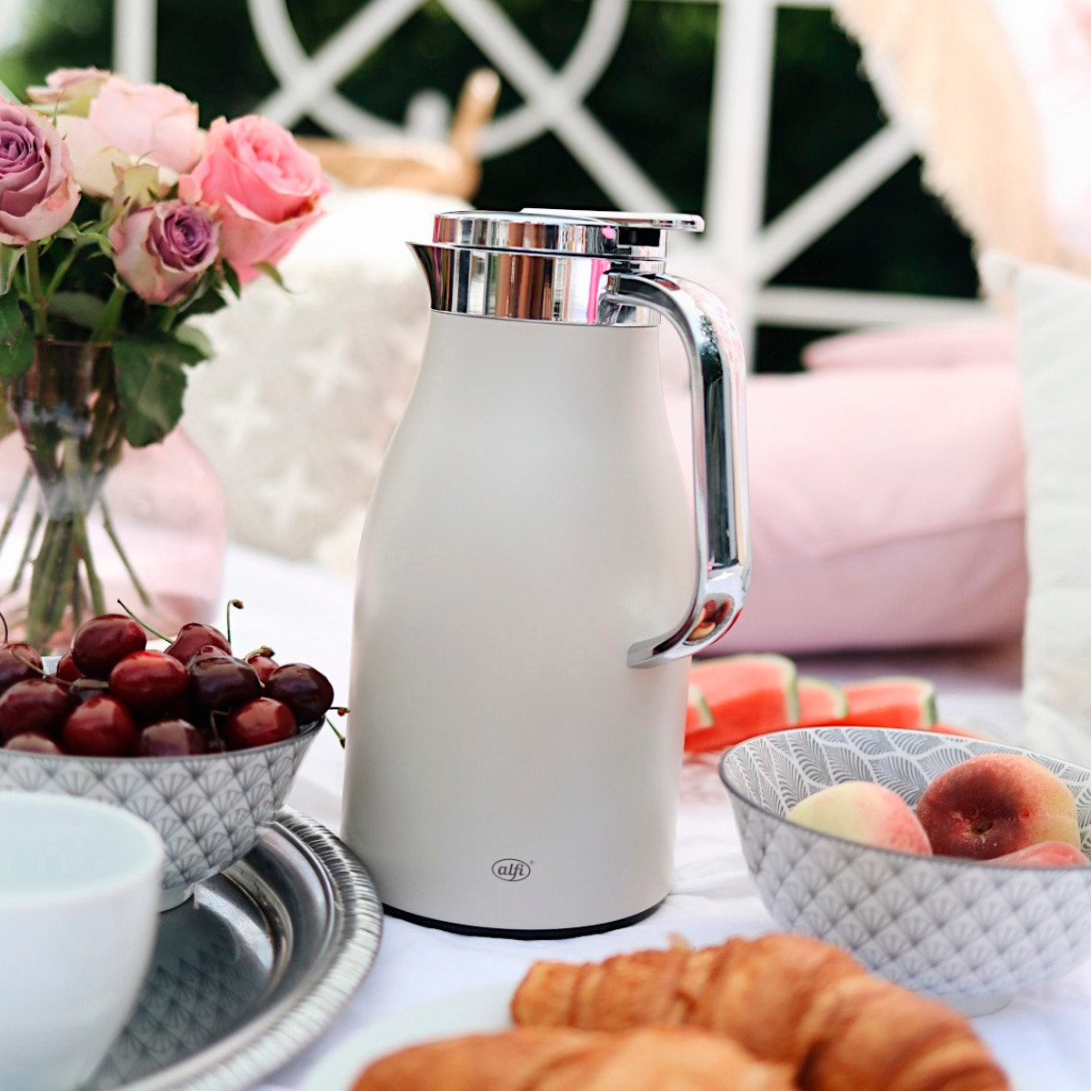 Alfi Skyline termoskanne 1L hvit lakk