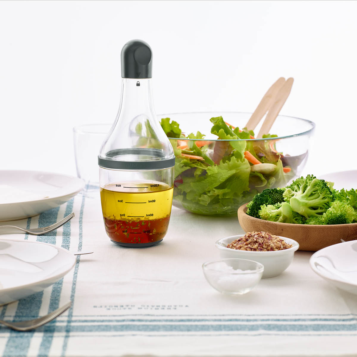 Lékué Dressing shaker 0,2 L grå/klar