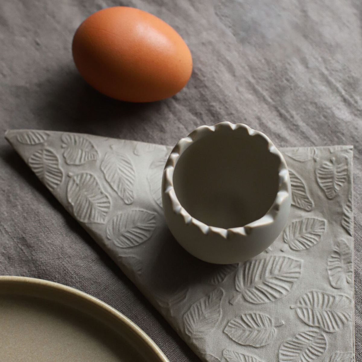 Cooee Egg äggkopp 5,6 cm 2-pack sand