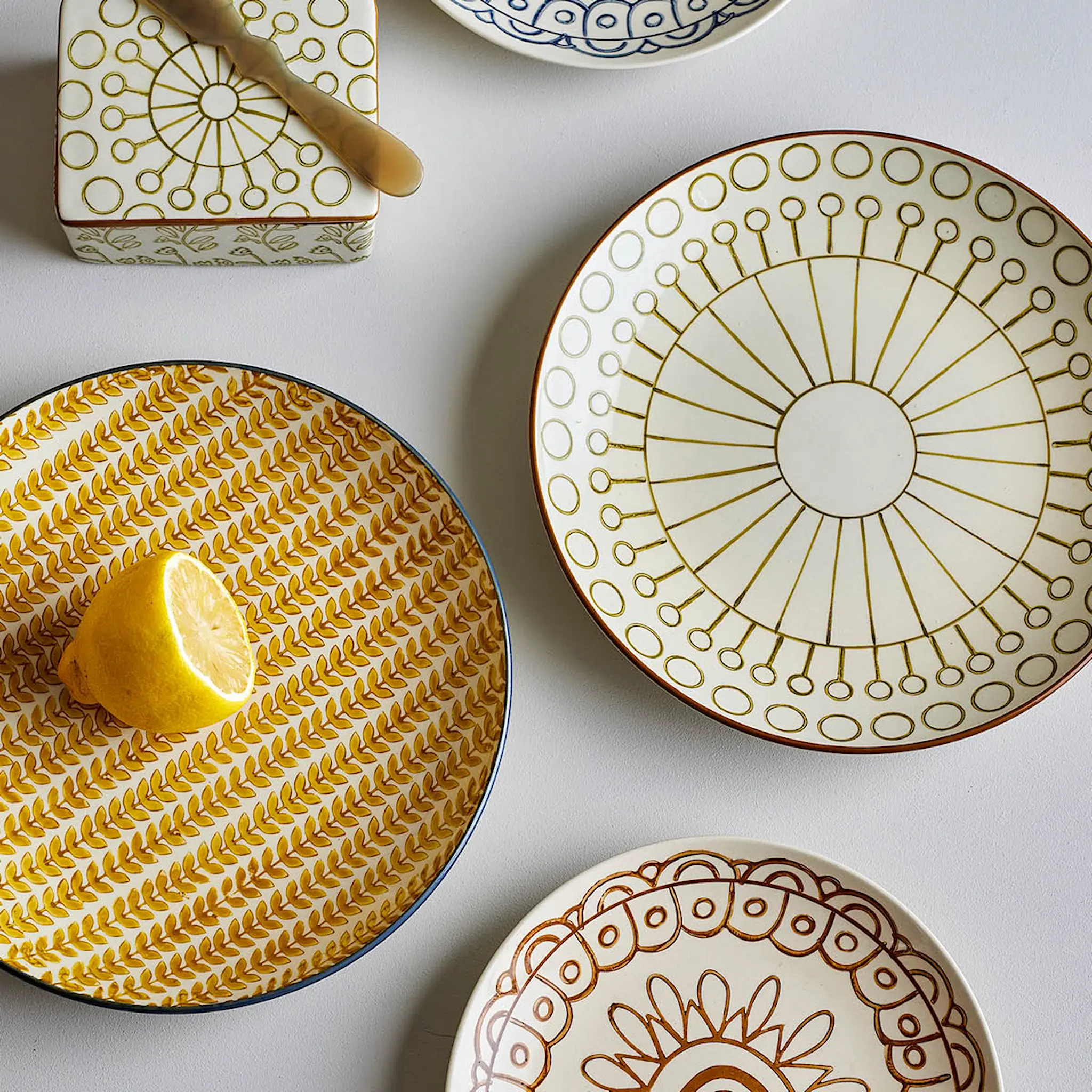 Creative Collection Maple tallrik 25,5 cm grön