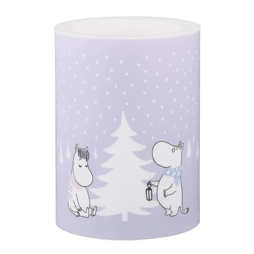 Muumi LED-valo Lumisade 10 cm lila